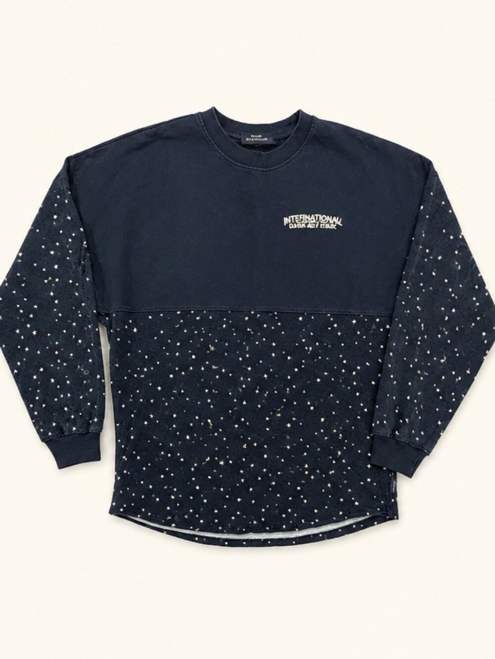 Vintage 90s Star Gazer Grand Canyon National Park Dark Sky Navy Long Sleeve T, M - Picture 2 of 12